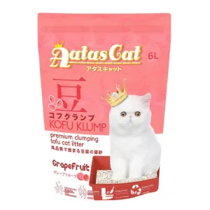 6 FOR $42: Aatas Cat Kofu Klump Tofu Cat Litter (Grapefruit) 6L