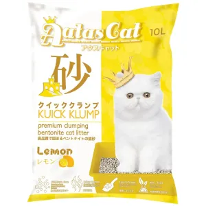 Aatas Cat Kuick Klump Bentonite Cat Litter Lemon 10L