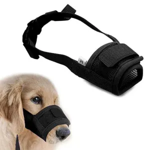 Adjustable Anti Barking Pet Dog Muzzle For Small Large Dogs Mask Muzzles Stop Biting Barking Nylon Straps Pet Dog Accessories