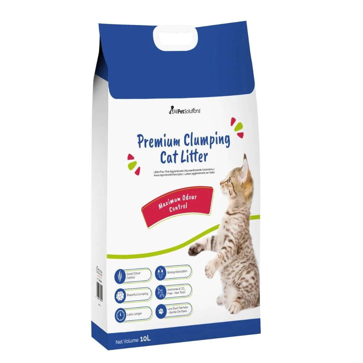 AllPetSolutions Clumping Cat Litter With Maximum Odour Control 10L