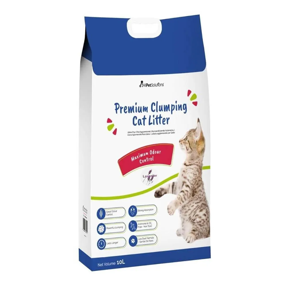 AllPetSolutions Clumping Lavender Cat Litter 10L