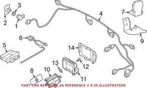 Audi GPS Navigation System Antenna