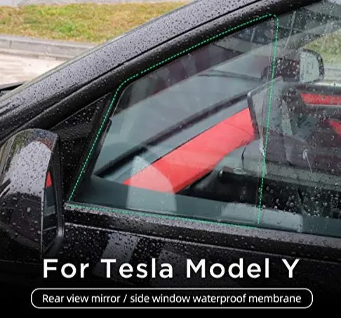 Auto Accessories car Window Waterproofing Membrane for Tesla Model Y 2017-2021 Anti Fog Clear Nano Coating Waterproof Film