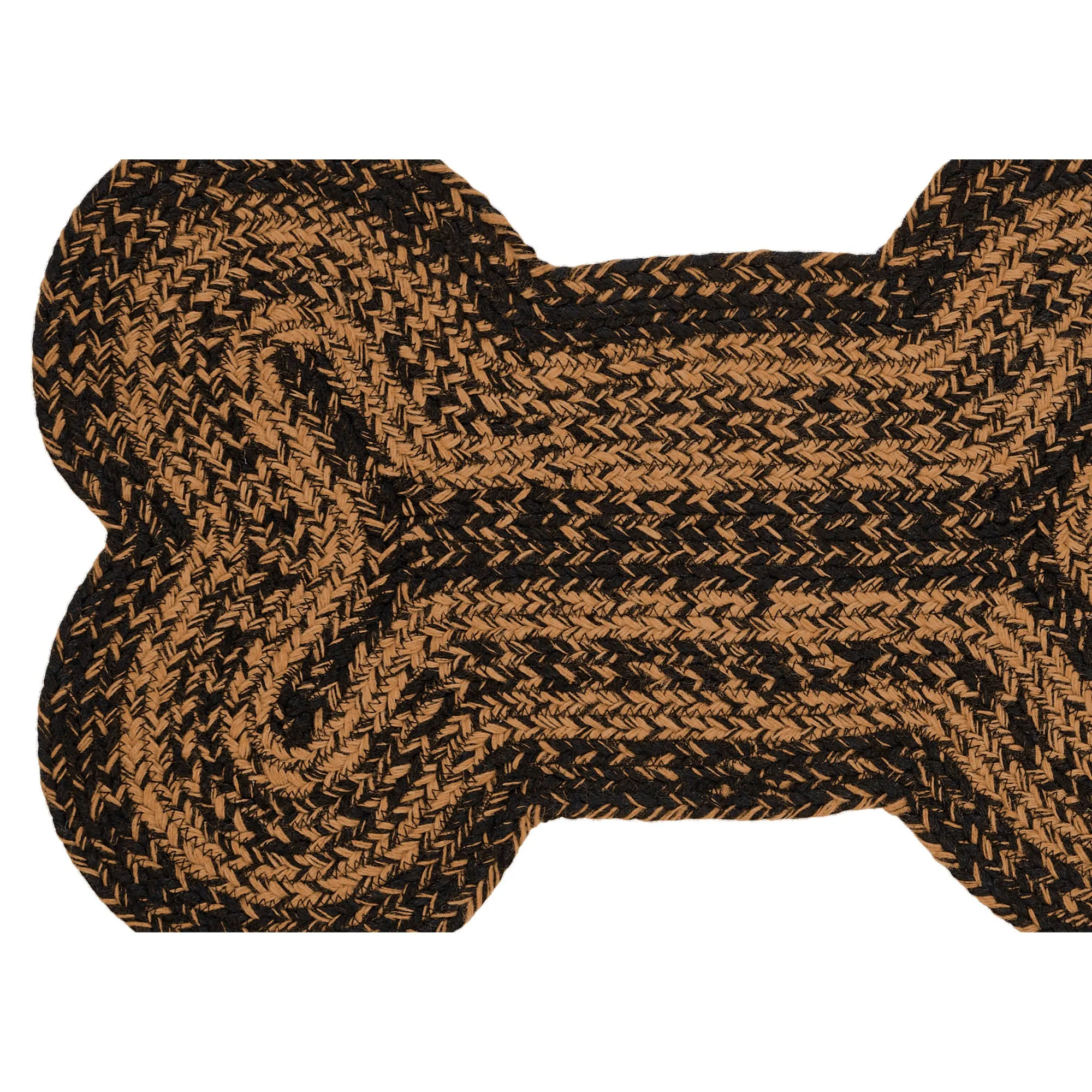 Black & Tan Indoor/Outdoor Small Bone Rug 11.5x17.5