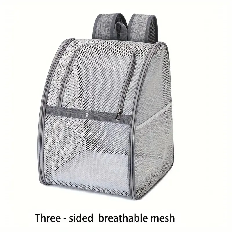 Breathable Mesh Pet Backpack for Small Dogs and Cats - Outdoor Travel Carrier