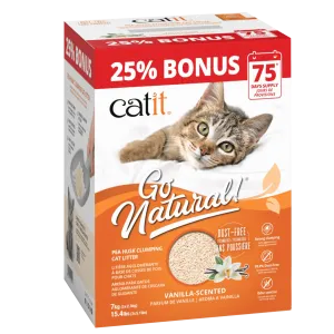 Catit Go Natural! Pea Husk Vanilla-Scented Clumping Cat Litter