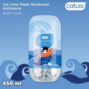 Cature Ocean Fresh Scent Beads Cat Litter Deodoriser 450ml