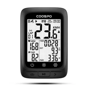 COOSPO BC107 Bike Computer GPS Wireless Bicycle Odometer Speedometer 2.4inch Bluetooth5.0 ANT Waterproof GPS BDS