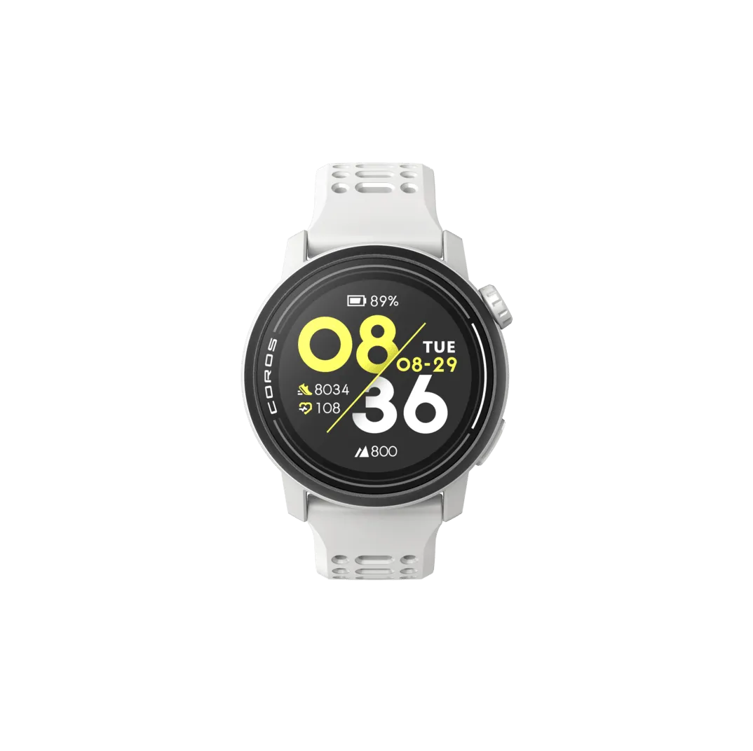 COROS PACE 3 Premium GPS Sport Watch with Silicone Band in White