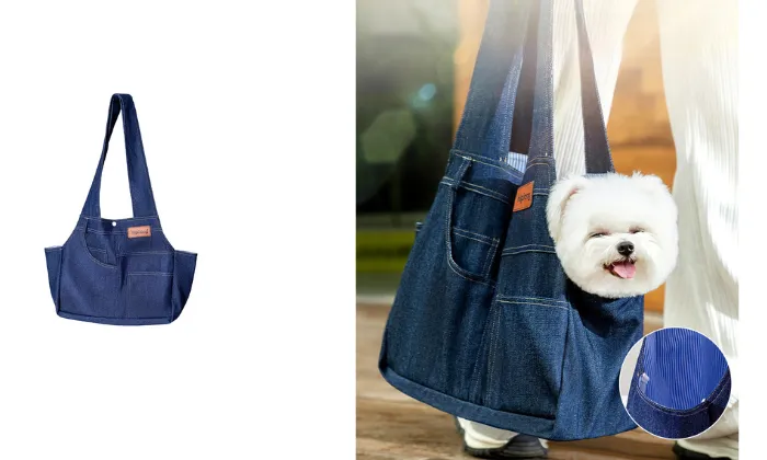 Denim Pocket Pet Bag