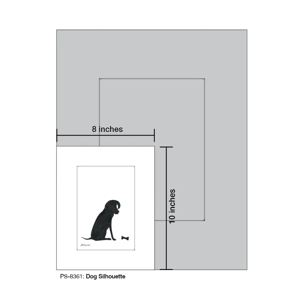 Dog Silhouette, Print (#8361)