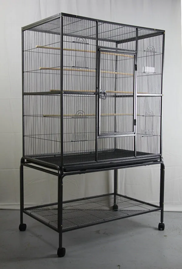 Durable 140cm Large Bird Cage with Stand, Perches, Bowls - YES4PETS