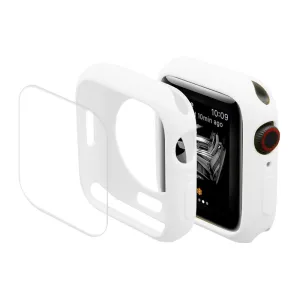 ENKAY Apple Watch (41mm) TPU cover with screen protector - White