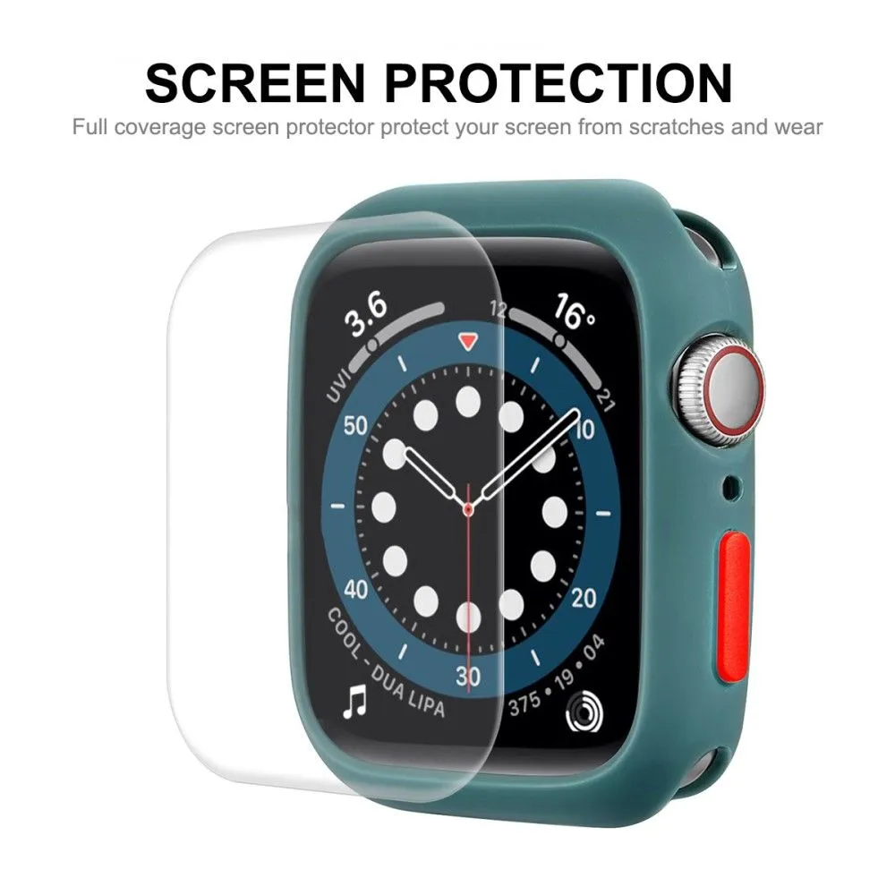 ENKAY Apple Watch (45mm) TPU cover   screen protector - Green