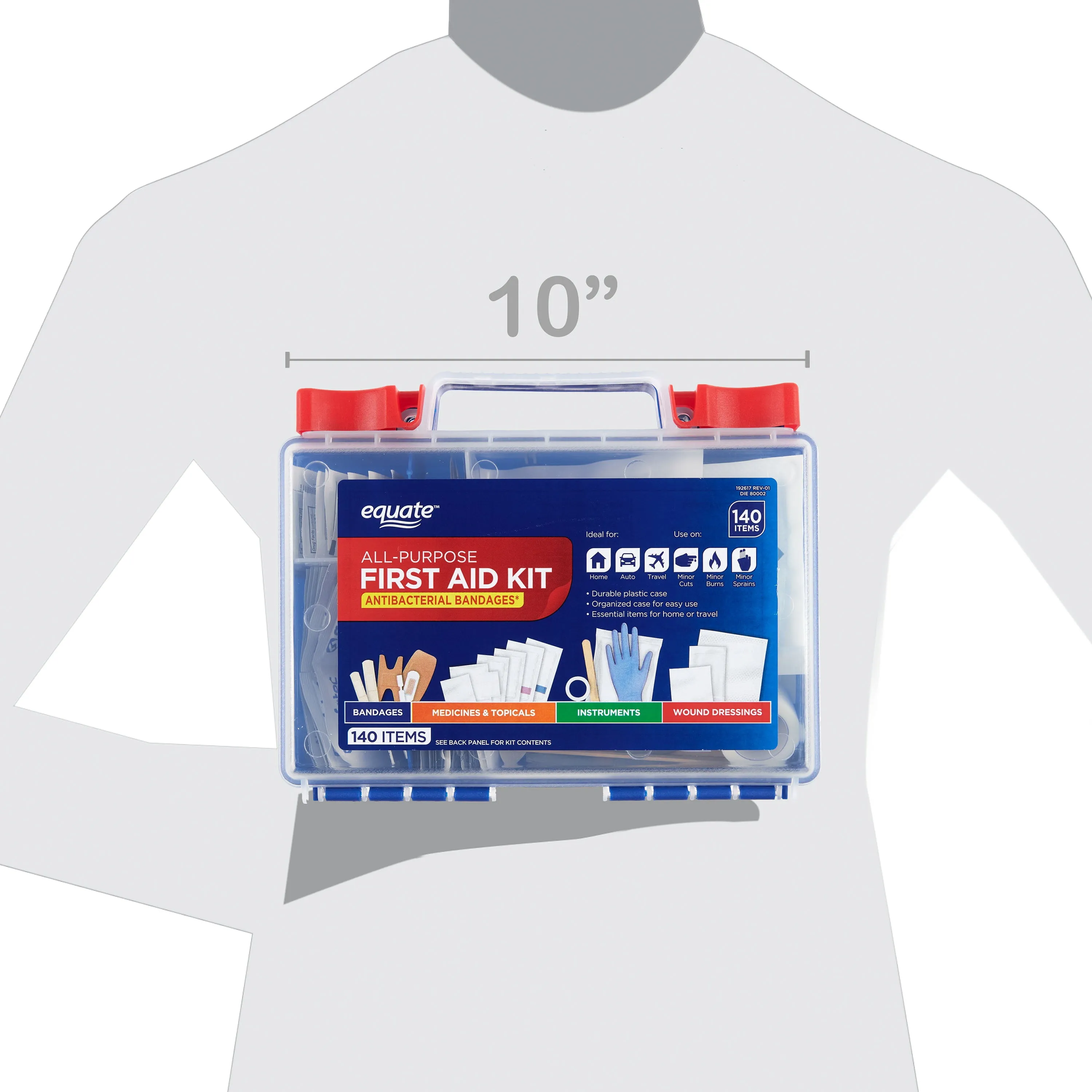 Equate 140pc All Purpose First Aid Kit