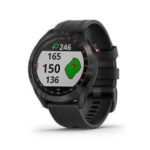 Garmin Approach S40, Stylish GPS Golf Smartwatch, Lightweight with Touchscreen Display, Black