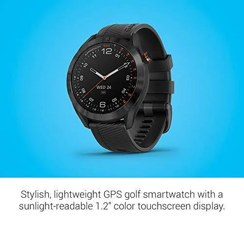 Garmin Approach S40, Stylish GPS Golf Smartwatch, Lightweight with Touchscreen Display, Black