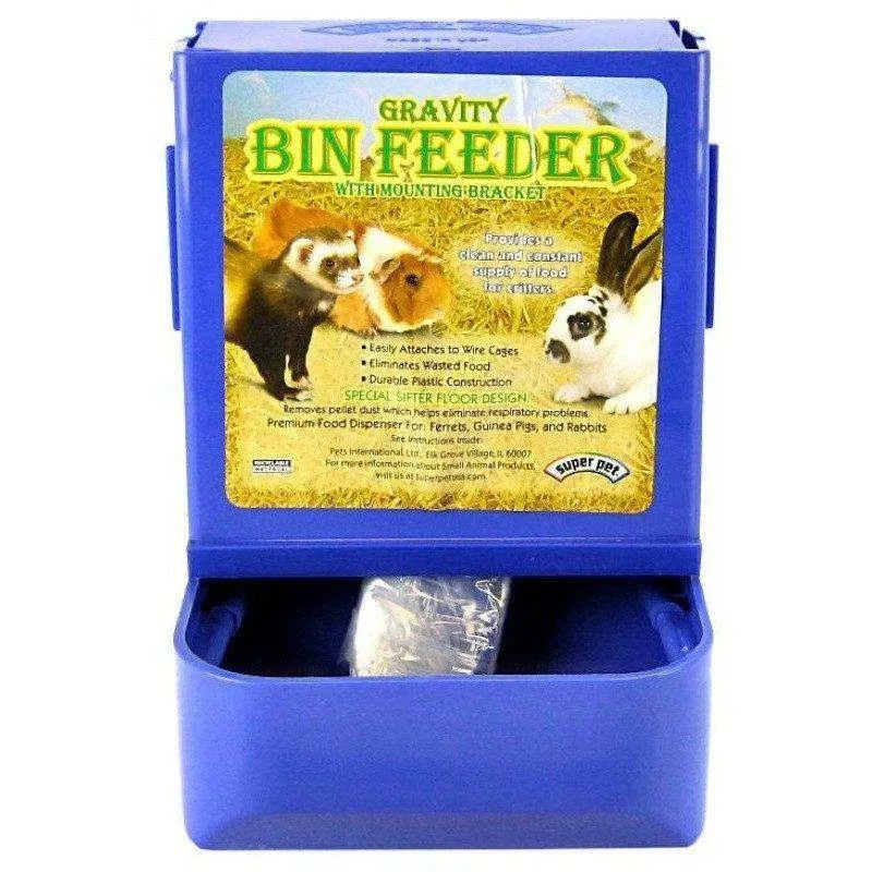 Gravity Bin Feeder For Small Animal