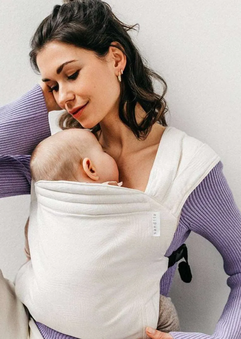 Ivory Palm Organic Cotton Baby Carrier