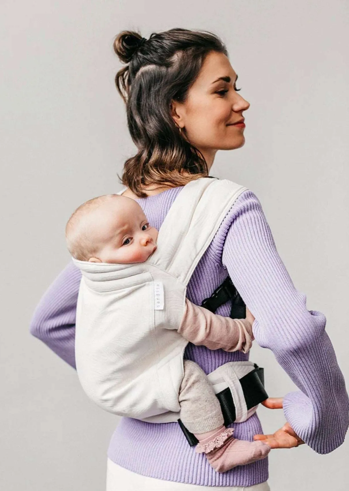 Ivory Palm Organic Cotton Baby Carrier