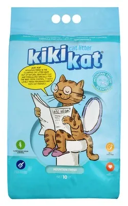 KikiKat Cat Litter Mountain Fresh 10L