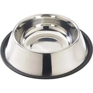 Loving Pets Ruff N Tuff Traditional No Tip Stainless Steel Pet Dishes