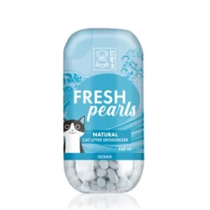 M-Pets Fresh Pearls Natural Cat Litter Deodoriser 450ml (Ocean)