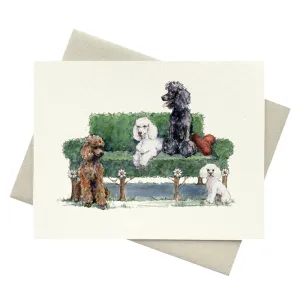 Oodles of Poodles Notecard