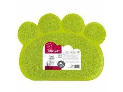 PAW CAT LITTER MAT GREEN