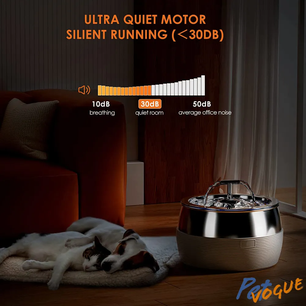 Pet Vogue Ultra Premium Stainless Steel Water Dispenser for Pets