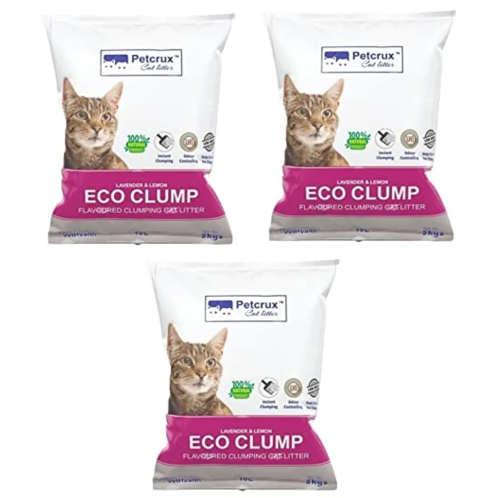 Petcrux Lavender Scented Eco Clumping Cat Litter