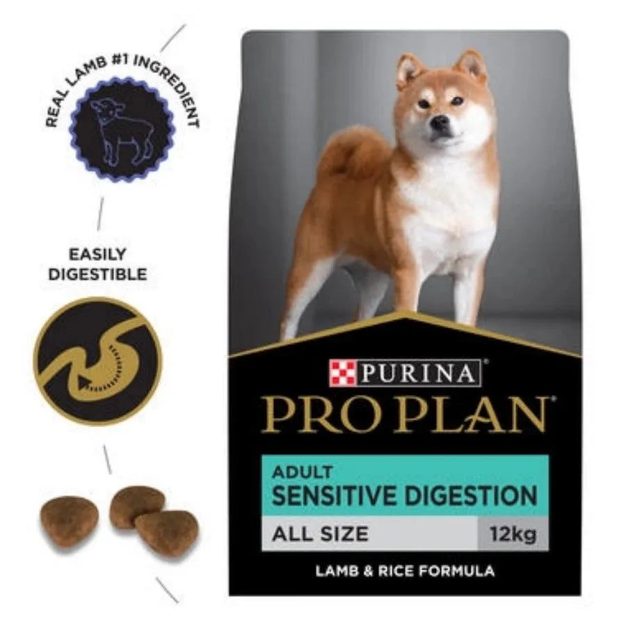 Pro Plan Adult Sensitive Digestion Lamb Dry Dog Food 12kg