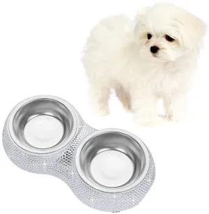 Rhinestones Pet bowl