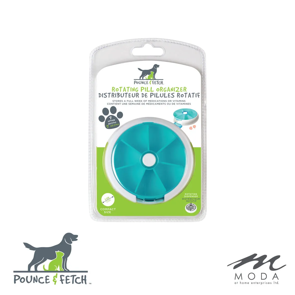 Rotating Pet Pill Organizer