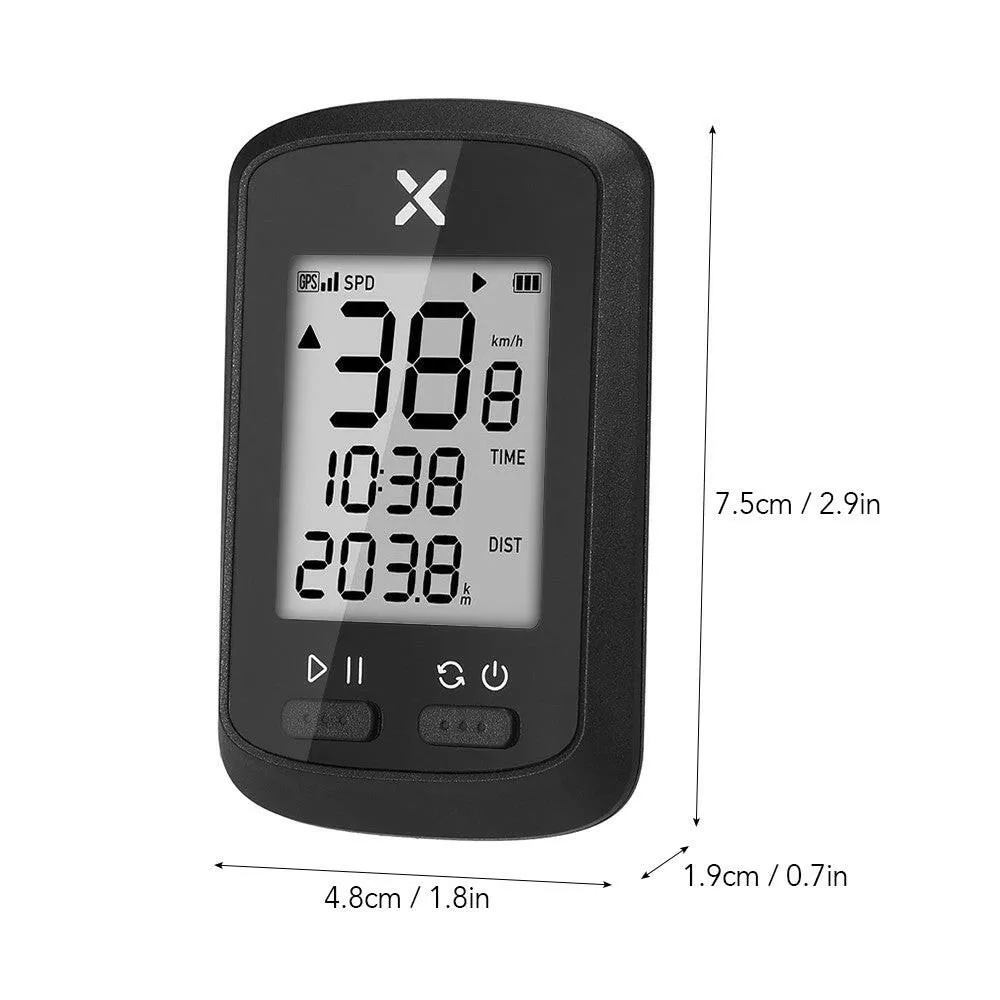 Smart GPS Cycling Computer BT ANT  Wireless Bike Computer Digital Speedometer IPX7 Accurate Bike Computer with Protective Cover