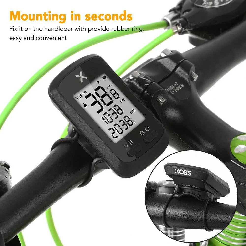 Smart GPS Cycling Computer BT ANT  Wireless Bike Computer Digital Speedometer IPX7 Accurate Bike Computer with Protective Cover