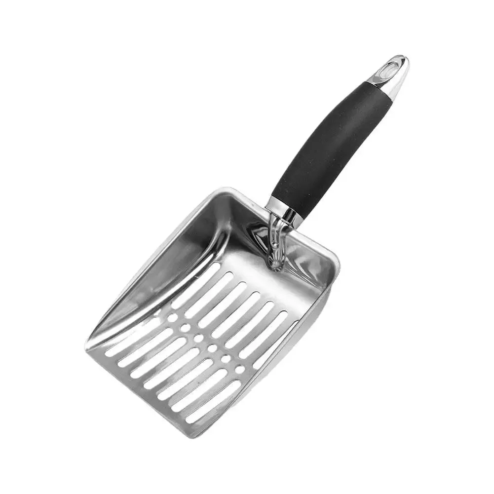 Steel Cat Litter Scoop – Long Handle Pet Cleaning Tool