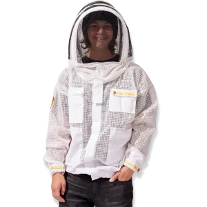 Sting Stopper Professional Ventilated Beekeeping Jacket - Beekeeper White