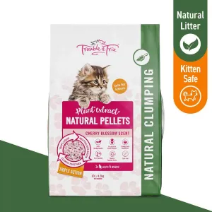 Trouble and Trix Natural Pellet Cherry Blossom Cat Litter