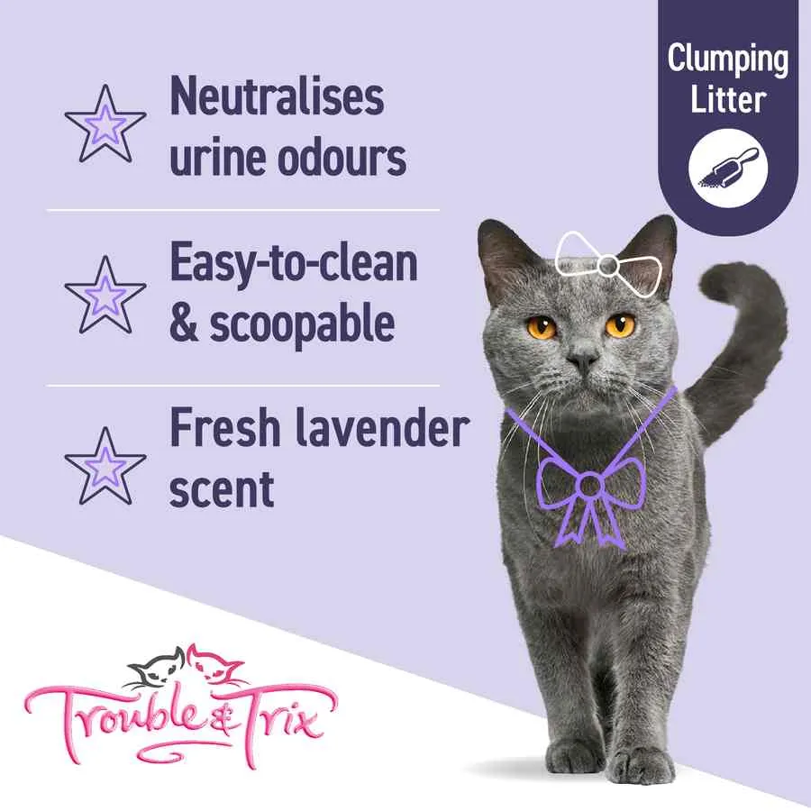 Trouble and Trix OdourNeut Clumping Litter Lav