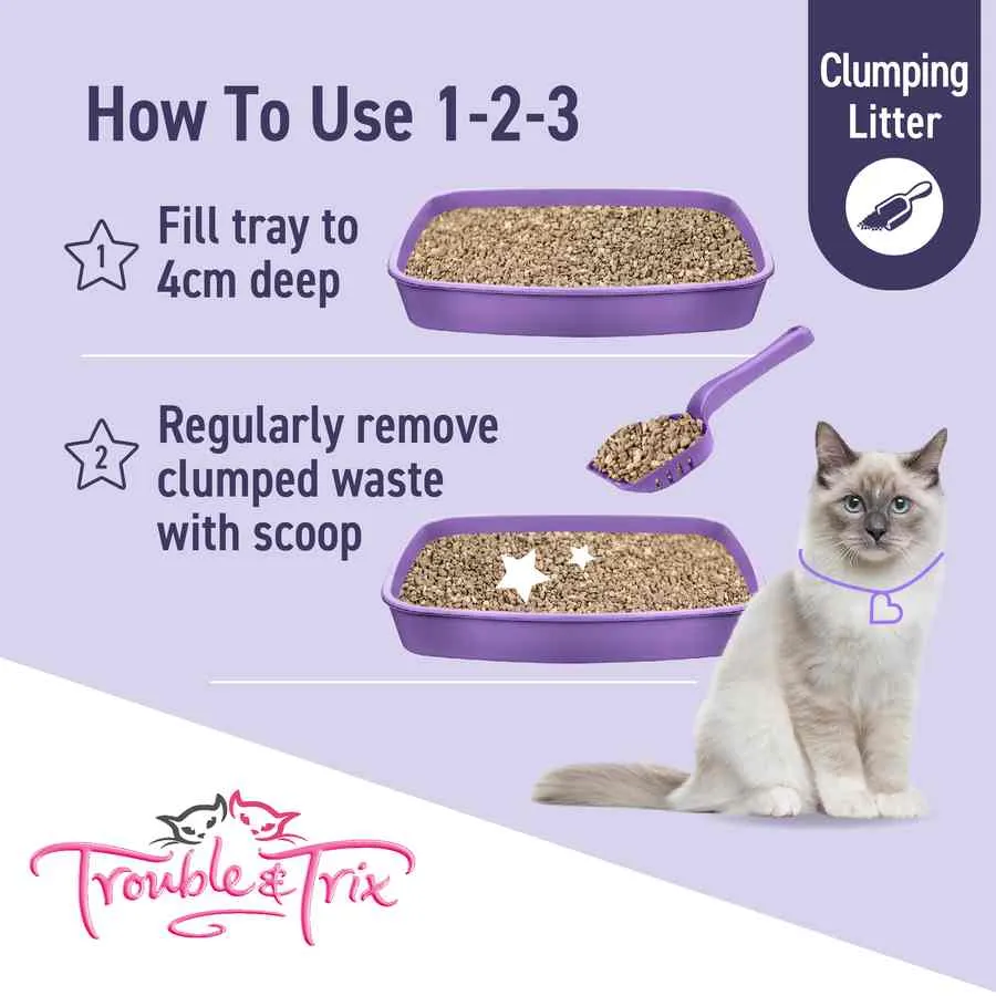 Trouble and Trix OdourNeut Clumping Litter Lav