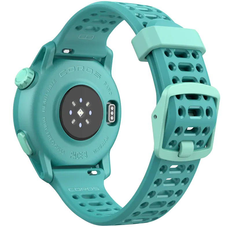 Unisex PACE 3 GPS Sport Watch - Emerald / Silicone Band