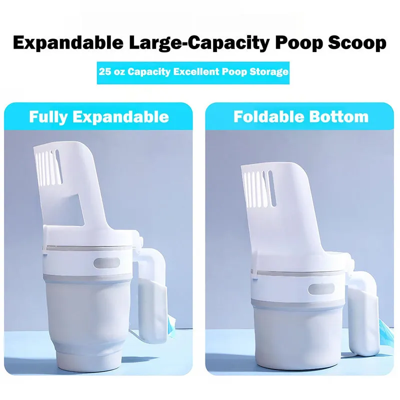 Upgraded Wide Cat Litter Scoop with Refill Bags