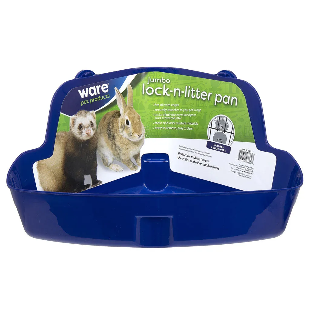 Ware Lock-N-Litter Pan for Small Animals, Color Varies