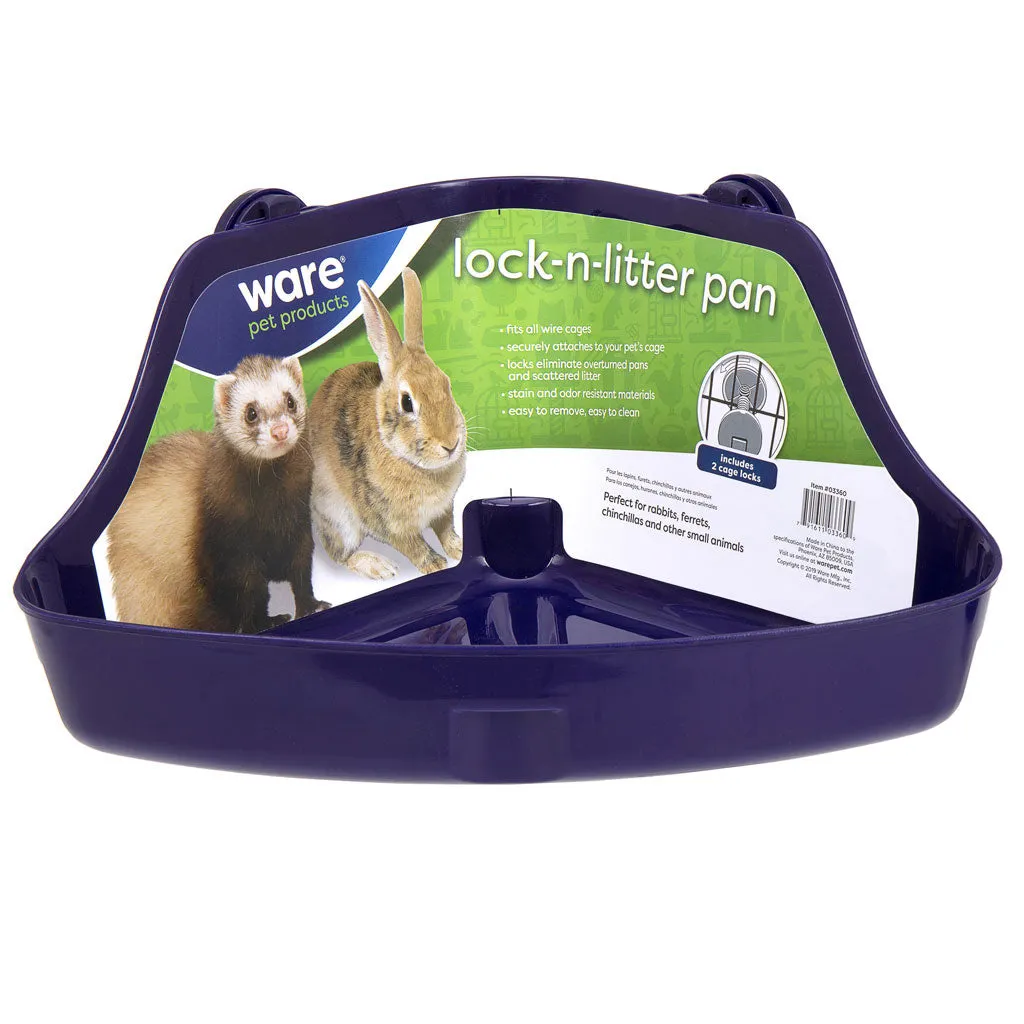 Ware Lock-N-Litter Pan for Small Animals, Color Varies