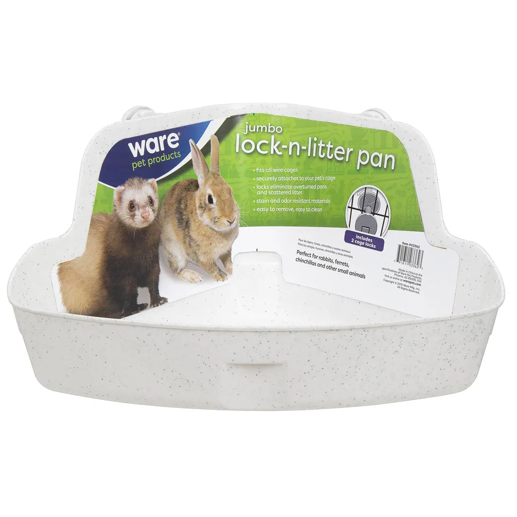 Ware Lock-N-Litter Pan for Small Animals, Color Varies