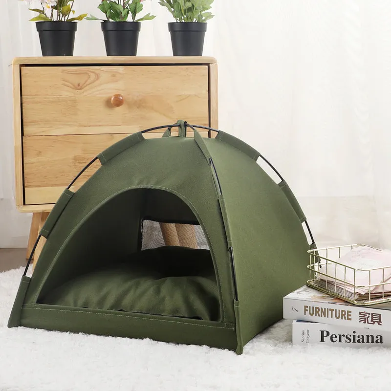 Waterproof Semi-Enclosed Warm and Comfortable Pet Home Cat Tent