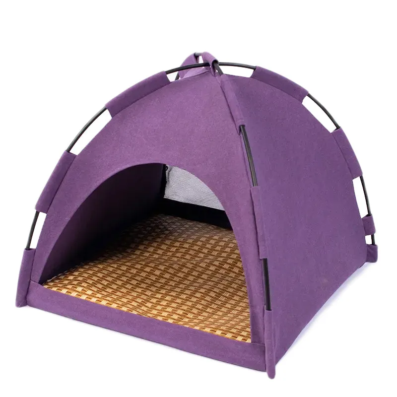 Waterproof Semi-Enclosed Warm and Comfortable Pet Home Cat Tent